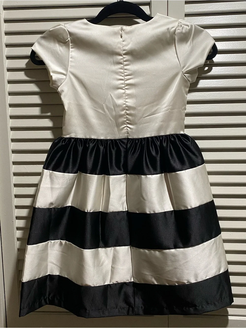 Gymboree Black and White Striped Bow Party Dress